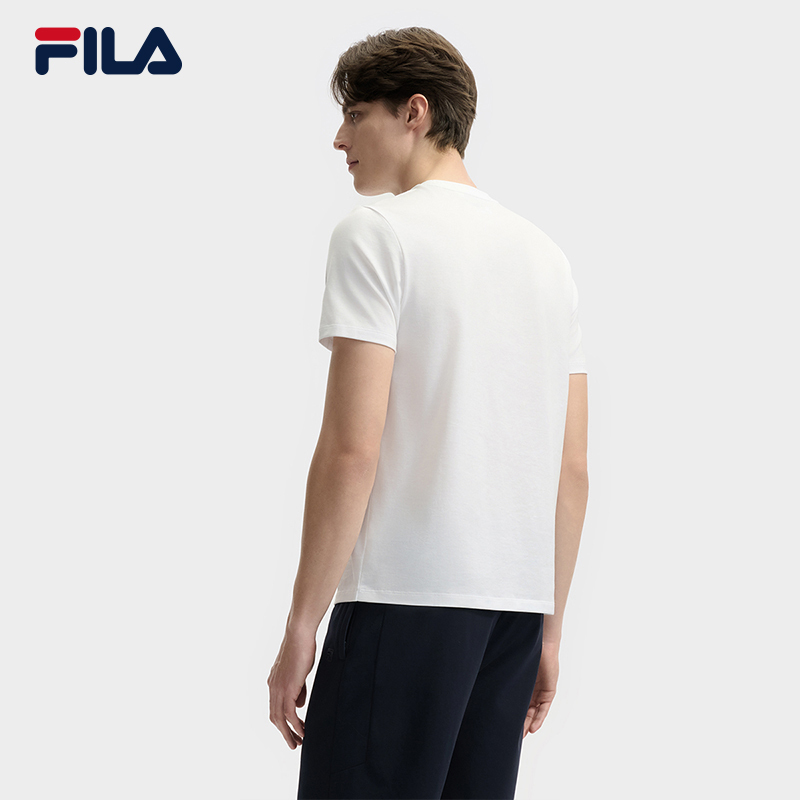 FILA CORE LIFESTYLE WHITE EVERYDAY ELEGANCE Men Short Sleeves T-Shirt