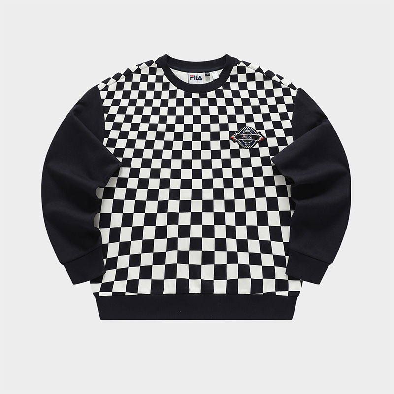 FILA FUSION x FACETASM Men's Pullover Sweater in Ash