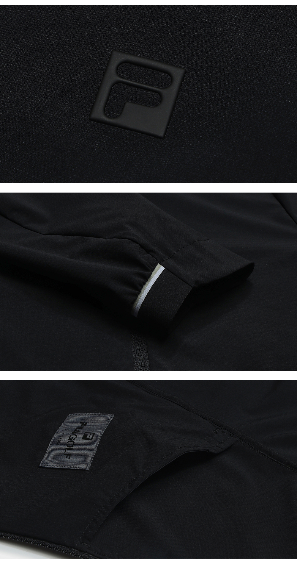 FILA CORE ATHLETICS GOLF ELITE GOLF CLUB Men Woven Top (Black)