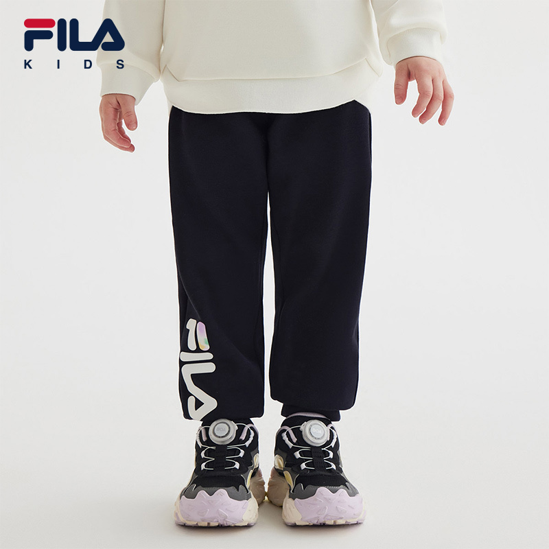 FILA KIDS ORIGINALE Girl's Knit Pants in Navy