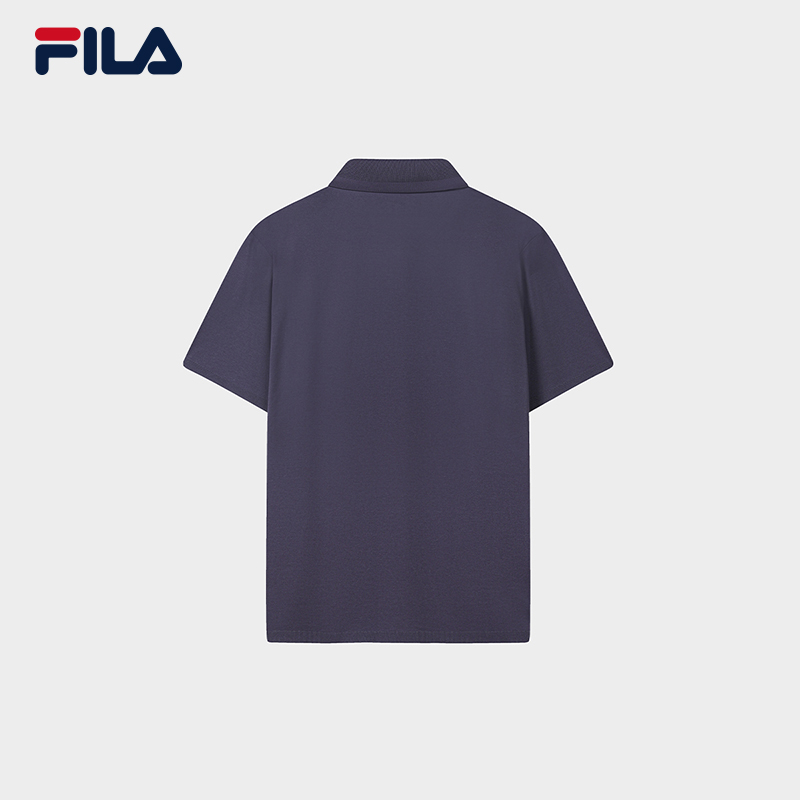 FILA Men Knitted Short Sleeve Polo Shirt