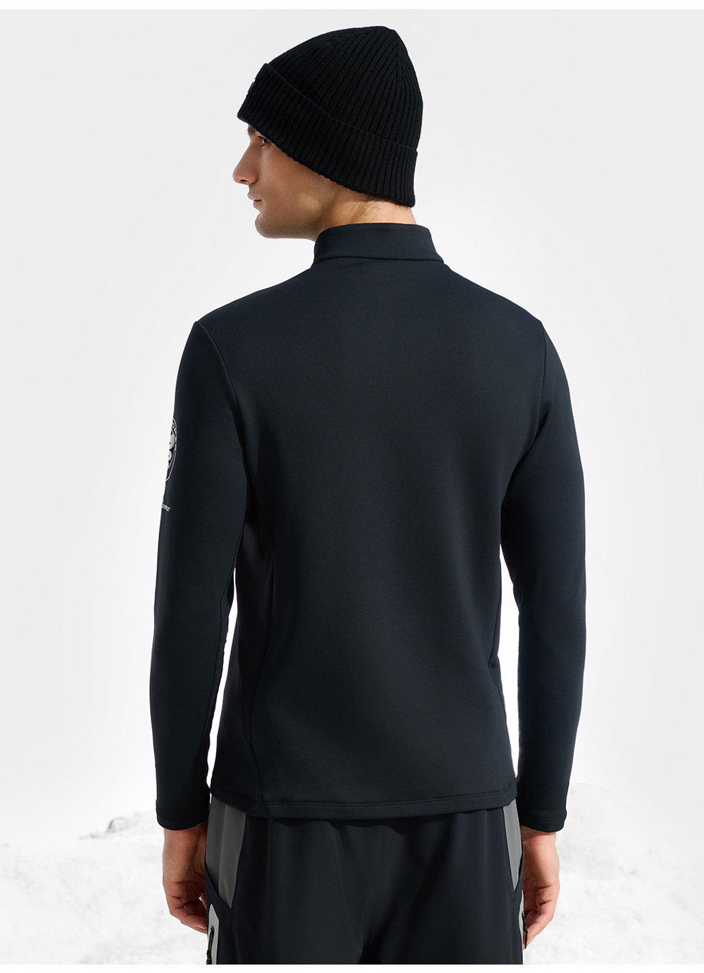 FILA CORE ATHLETICS SKI FILA X JAMES JEAN Men Long Sleeve Top (Black / White)