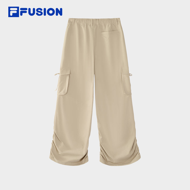 FILA FUSION INLINE FUSION X WORKWEAR SUNBURN GROOVE Women Woven Pants (Black / Light Khaki)