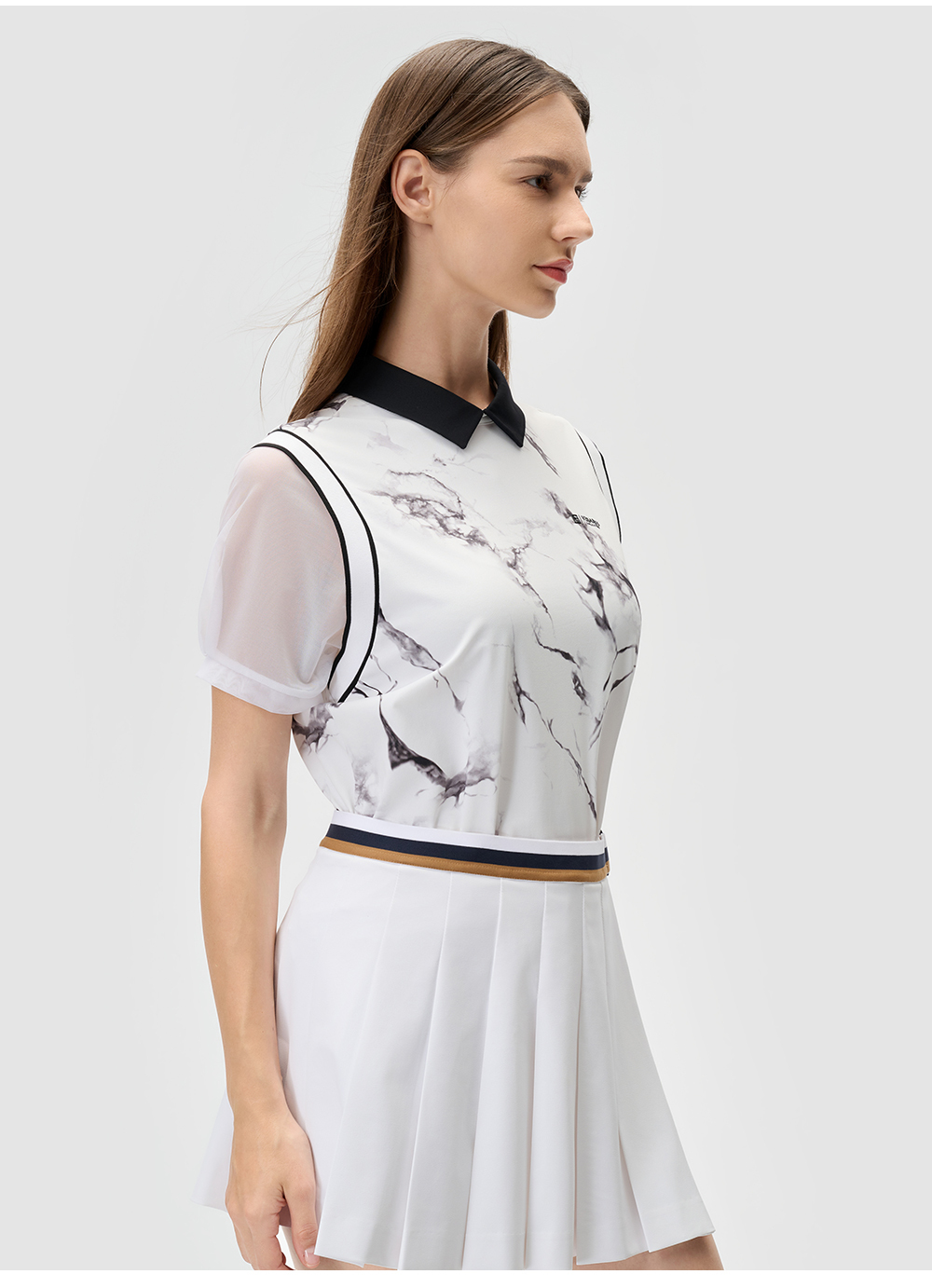 FILA CORE ATHLETICS GOLF2 Women Short Sleeve Polo (Full Print)
