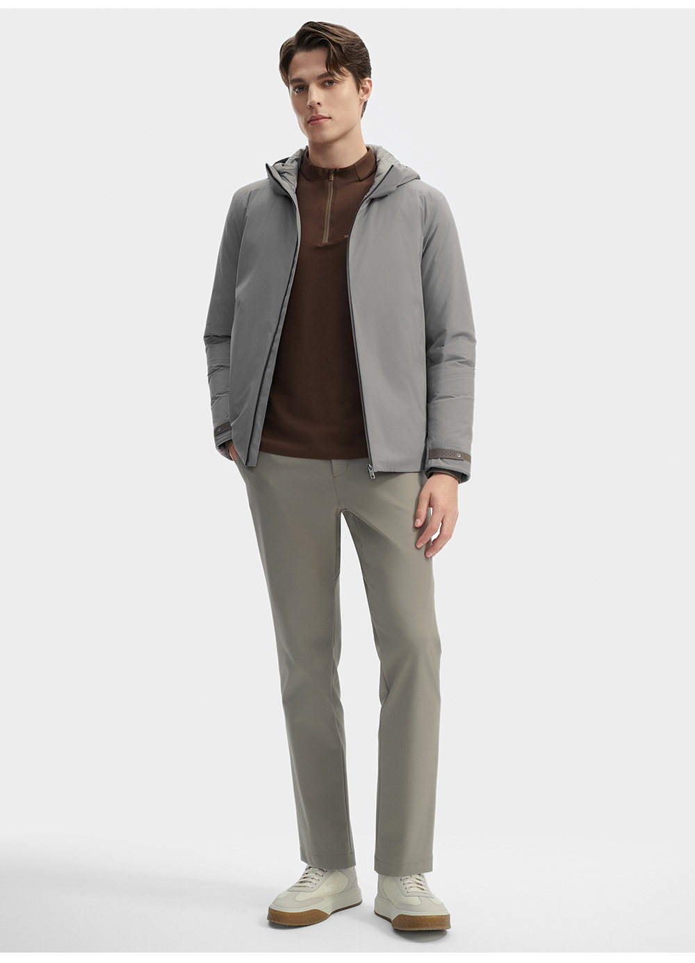 FILA CORE LIFESTYLE BLUE CHEVAL BLANC COURCHEVEL Men Down Jacket (Grey)
