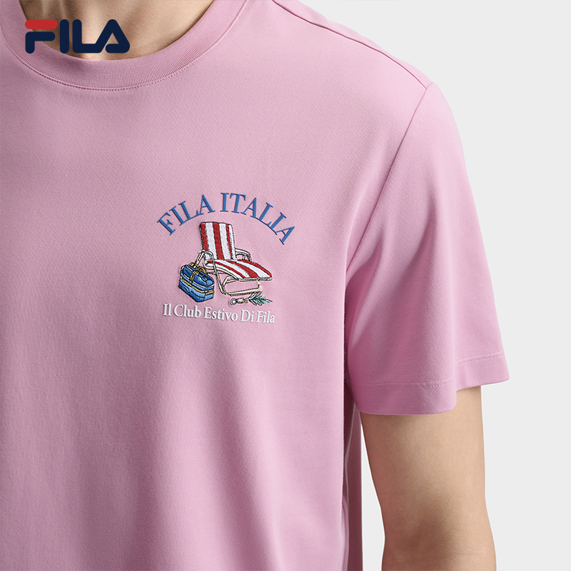 FILA MEN'S HERITAGE Knitted Short Sleeve Top