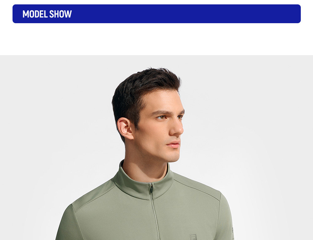 FILA CORE ATHLETICS EXPLORE X BBC EARTH PATHWAYS OF WONDER Men Long Sleeve Top (Beige / Black / Olive Green)