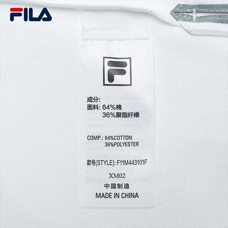 FILA CORE LIFESTYLE WHITE ORTISEI Men Polo T-shirt