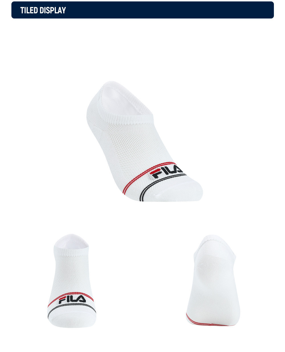FILA CORE LIFESTYLE OR SOCKS Women Socks (Navy / Violet / White)