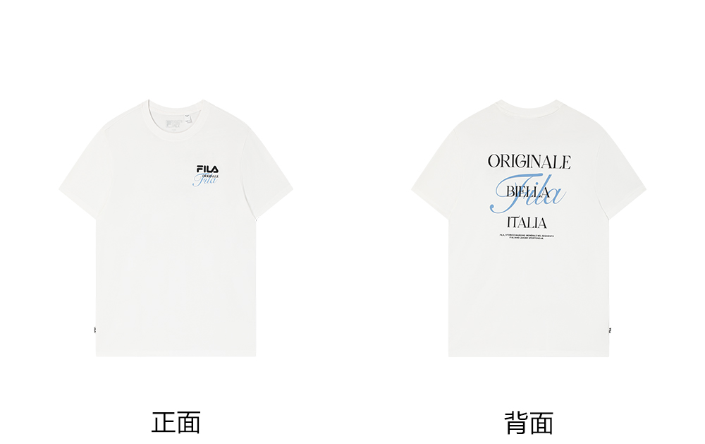 FILA CORE LIFESTYLE ORIGINALE DREAMS ON THE COURT Men Short Sleeves T-Shirt (Grey / Light Blue / White)