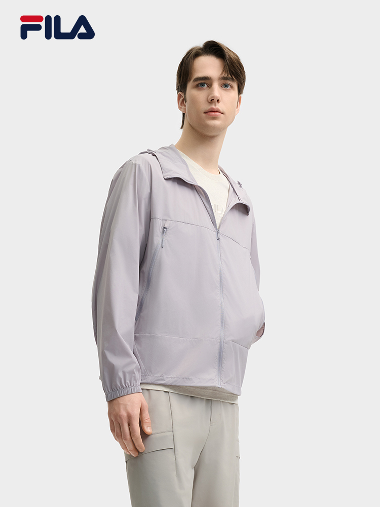 FILA CORE LIFESTYLE MILANO LUXURY CAFFE / FLAT WHITE Men Woven Jacket (Purple)
