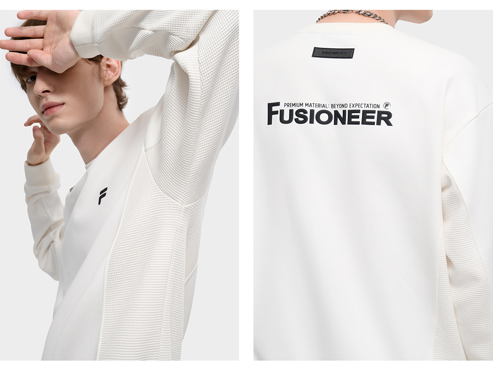 FILA FUSION INLINE FUSION LIFE X FUSIONEER FIELD OF CLASSIC Men Sweatshirt (White)