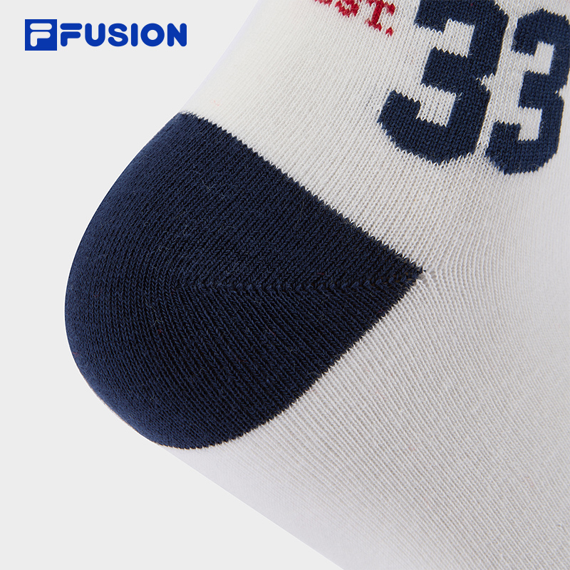 FILA  FUSION LIFE Middle Socks (Light Pink/White)