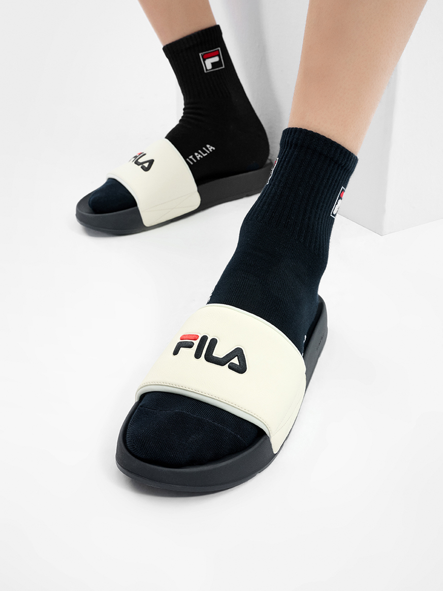 FILA CORE DRIFTER FASHION ORIGINALE Men Slippers in Black / White