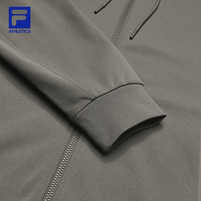 FILA CORE ATHLETICS FITNESS BLACK Men Knit Jacket (Brown)