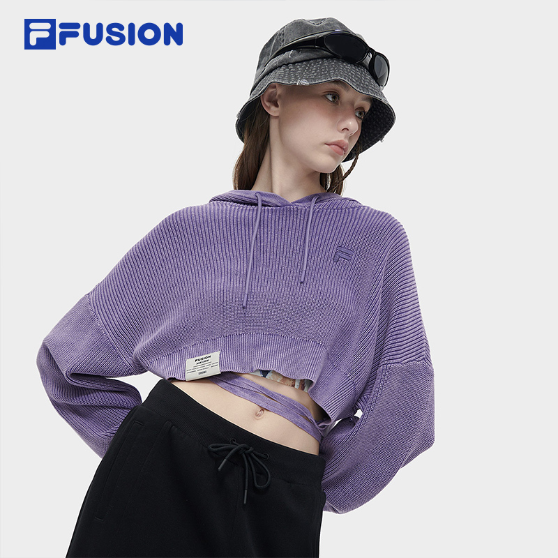 FILA FUSION INLINE WORKWEAR Women's Knit Sweater in Purple