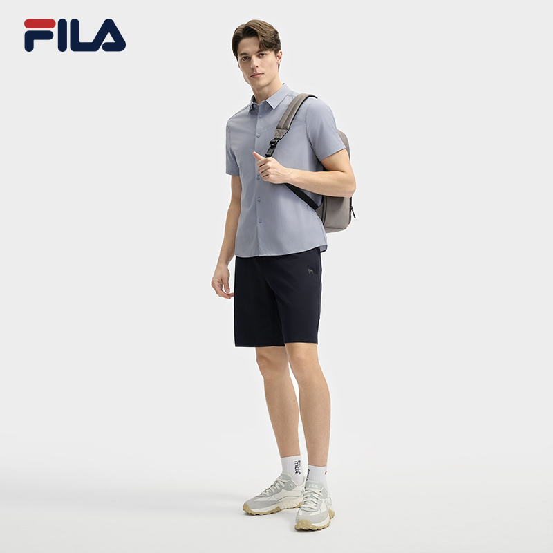 FILA CORE LIFESTYLE WHITE EVERYDAY ELEGANCE Men Short Sleeves Shirt