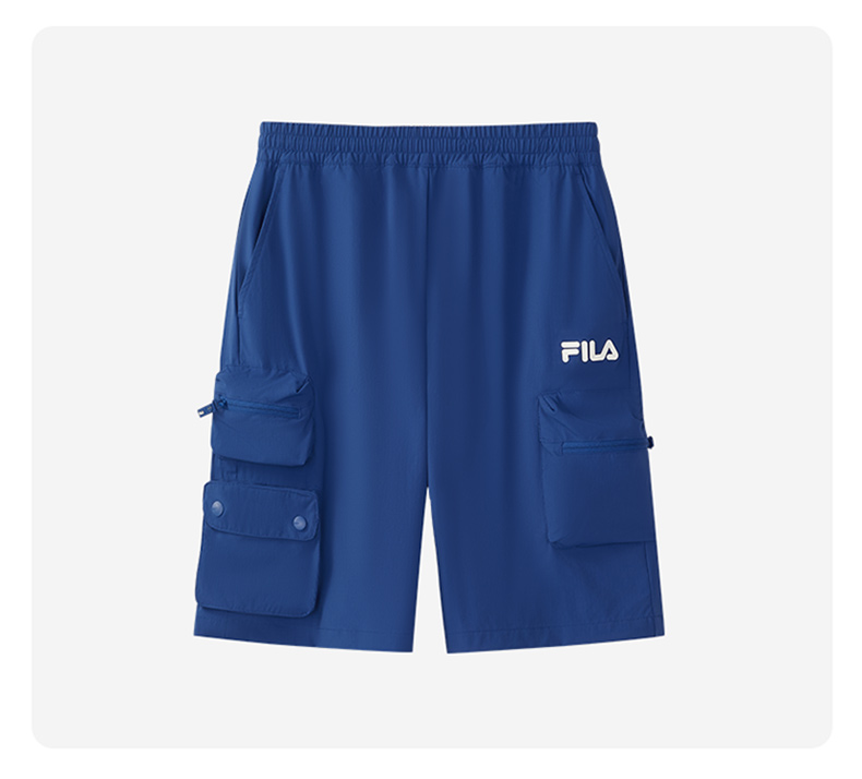 (130-170cm) FILA KIDS ORIGINALE Boy's Knit 5 Inch Pants in Navy / Blue