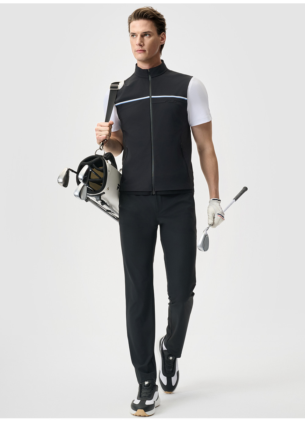 FILA CORE ATHLETICS GOLF STATELY FLORAL Men Vest (Black)