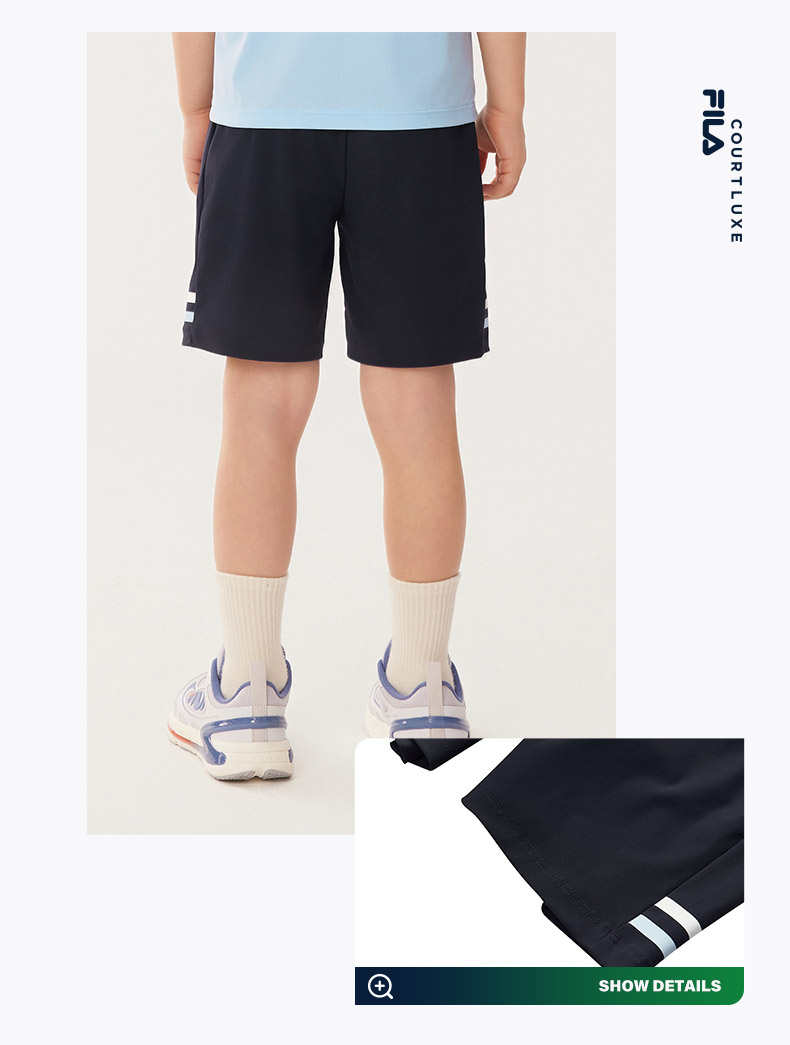(105-130cm) FILA KIDS TENNIS Boy's Knit 5 Inch Pants in Navy
