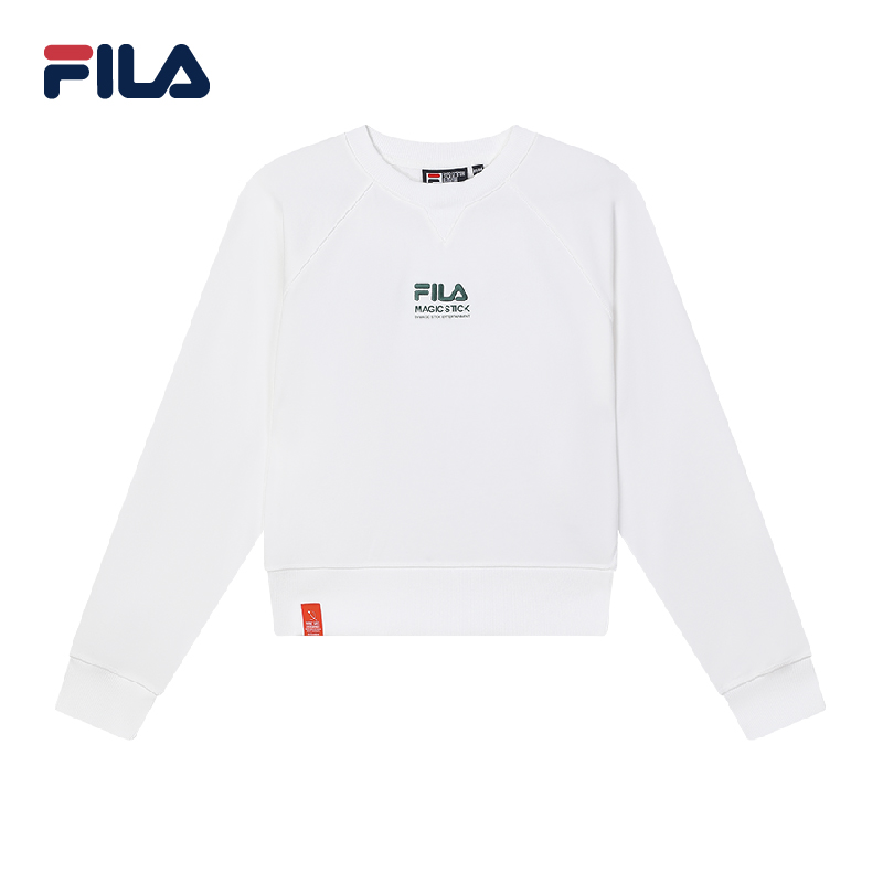 FILA CORE Women's MAGIC STICK WHITE LINE ORIGINALE Sweater in White