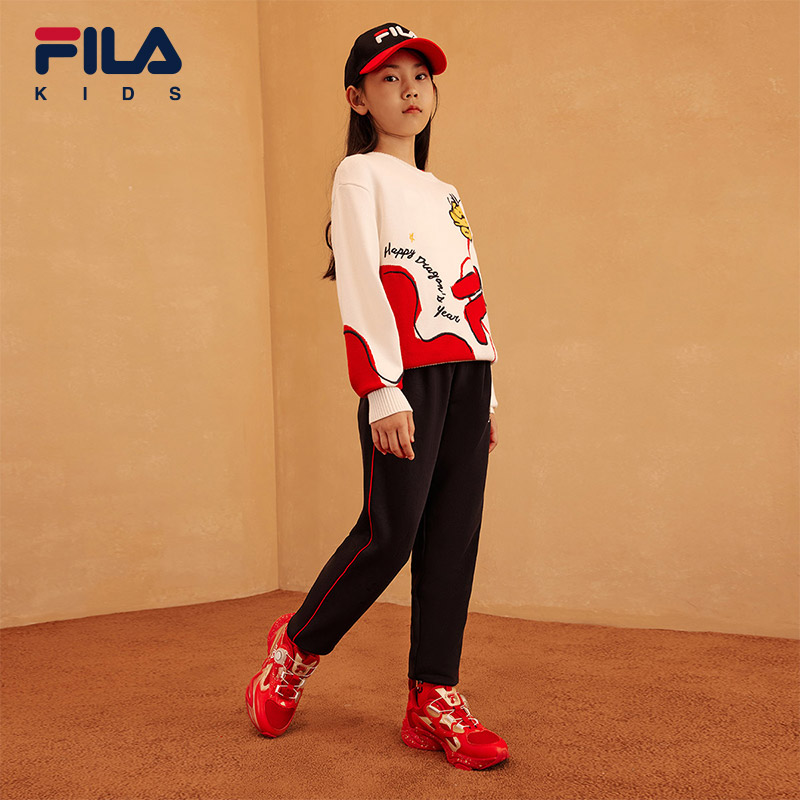 FILA KIDS ORIGINALE Girl's Knit Pants in Navy