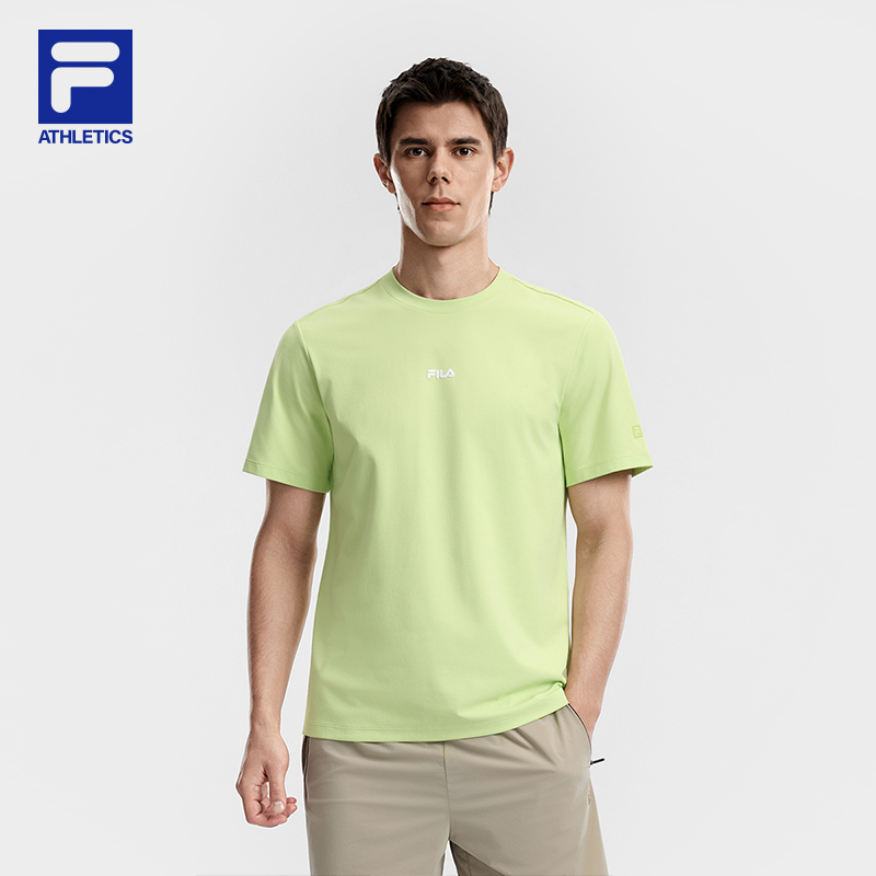 FILA MEN'S FITNESS Knitted Short Sleeve Top
