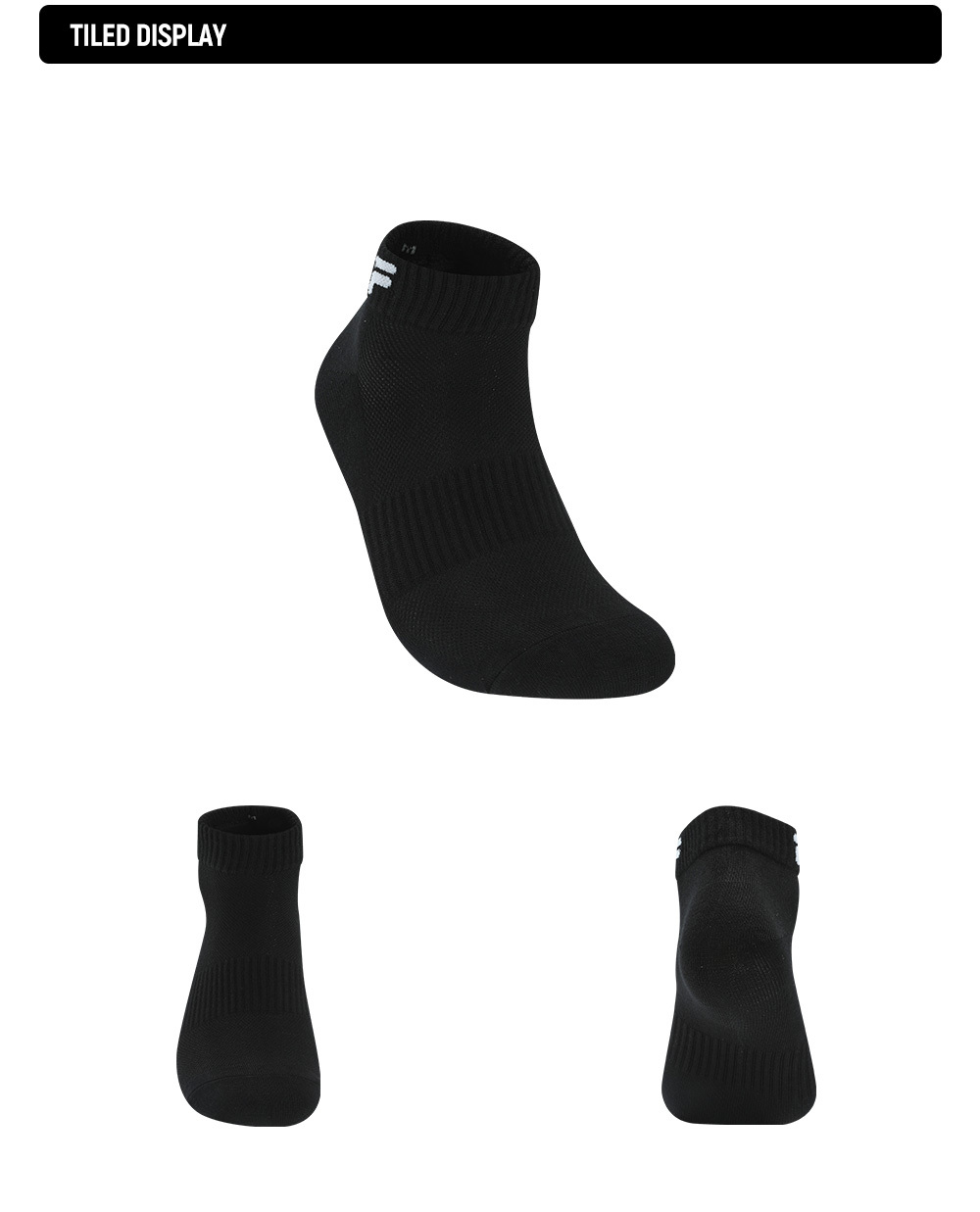 FILA FUSION INLINE  Unisex Socks (White / Black)