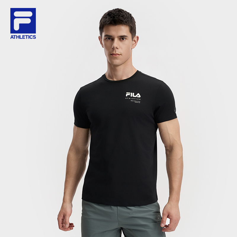 FILA CORE ATHLETICS FITNESS MEN Men Short Sleeve T-shirt (Black