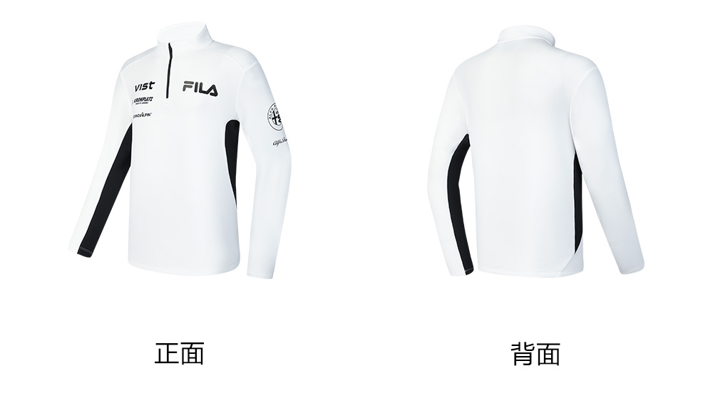 FILA CORE ATHLETICS SKI FILA X JAMES JEAN Men Long Sleeve Top (Black / White)