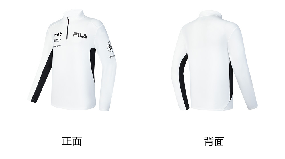 FILA CORE ATHLETICS SKI FILA X JAMES JEAN Men Long Sleeve Top (Black / White)