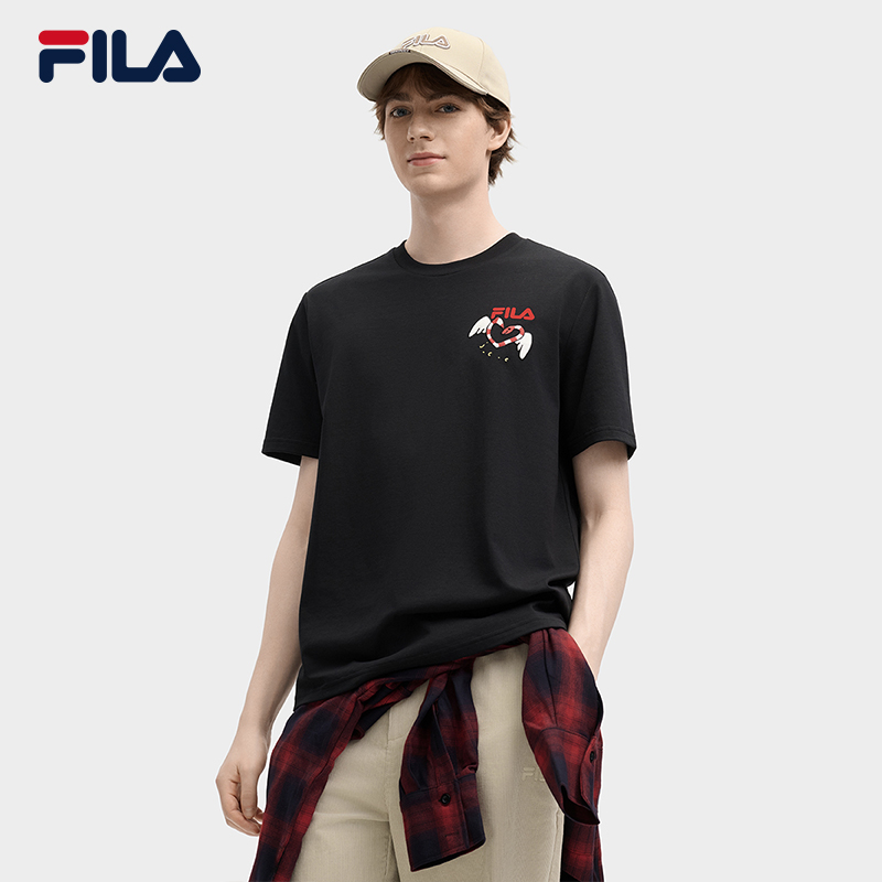 FILA CORE LIFESTYLE ORIGINALE FILA SOPHEY Unisex Short Sleeves T-Shirt (Black / Red / White) - Unisex