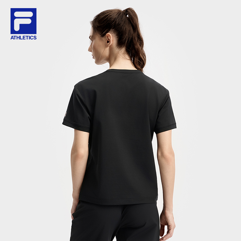 FILA CORE ATHLETICS FILA-FIT WOMEN Women Short Sleeve T-shirt (Black / White)