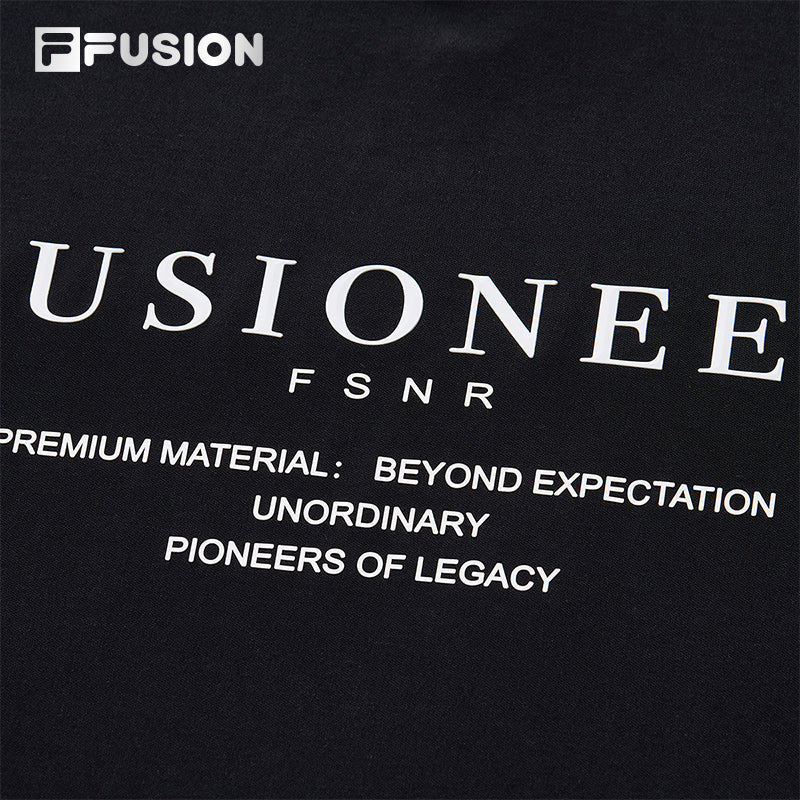 FILA FUSION INLINE FUSION LIFE FUSIONEER IVORY OASIS Men Short Sleeves T-Shirt (Black / White)