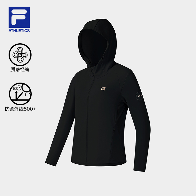 FILA CORE ATHLETICS FITNESS FILA-FIT SOFT POWER Women Knit Jacket (Black)