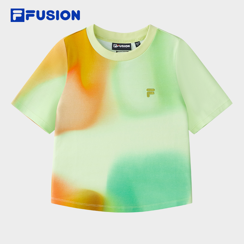 FILA FUSION  WORKWEAR METRO PORTAL Women Short Sleeve T-shirt (Light Green)