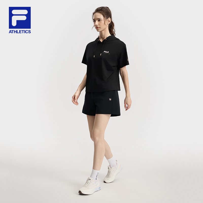FILA CORE ATHLETICS FILA-FIT WOMEN Women Short Sleeve T-shirt (Black / Violet)