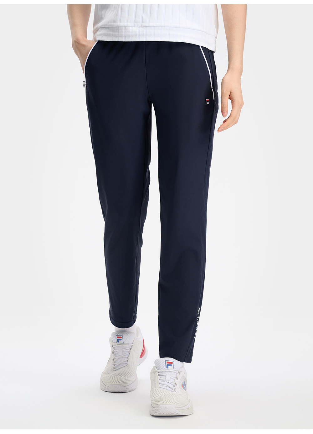 FILA CORE ATHLETICS TENNIS1 ART IN SPORTS Women Knit Pants (Navy)