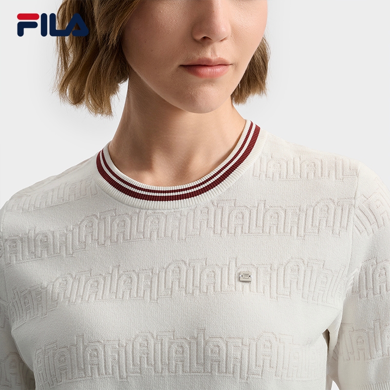FILA CORE WHITE Weekend City Break Women Knit Sweater White