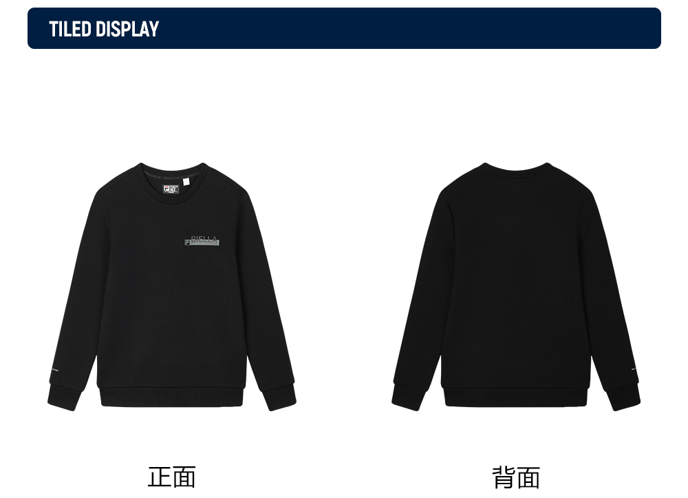 FILA CORE LIFESTYLE WHITE MILAN DESIGN WEEK Men Sweatshirt (Black)