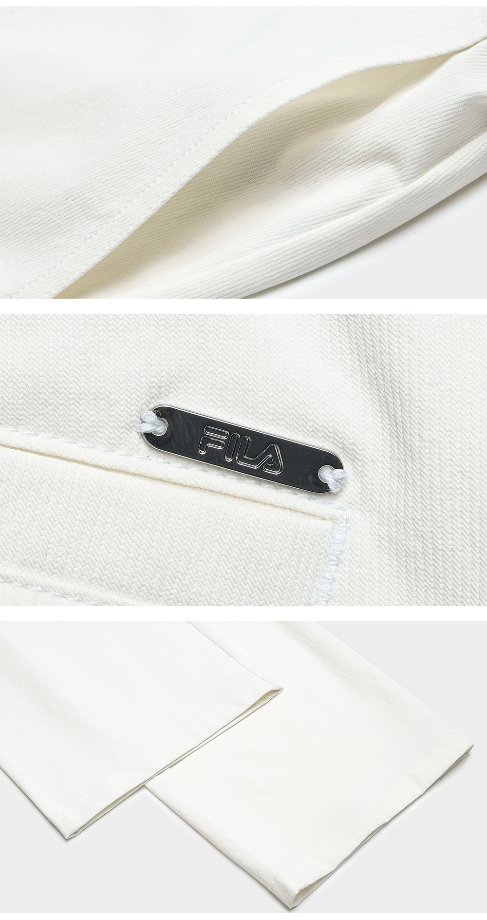 FILA CORE LIFESTYLE WHITE SPORTY & LUXURIOUS Women Woven Pants (White)