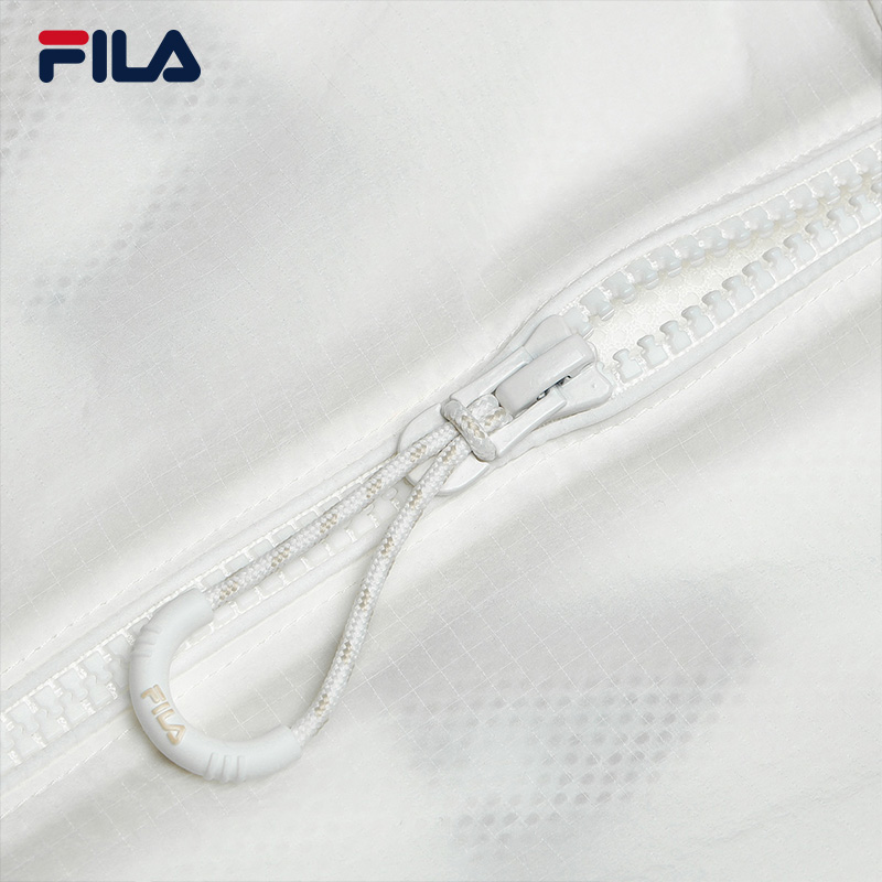FILA CORE WHITE LINE Men's Thin Jacket with Hood in White/Beige (UV Protection)