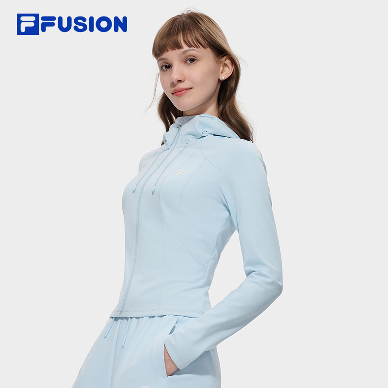 FILA FUSION INLINE Women Knitted Hooded Jacket