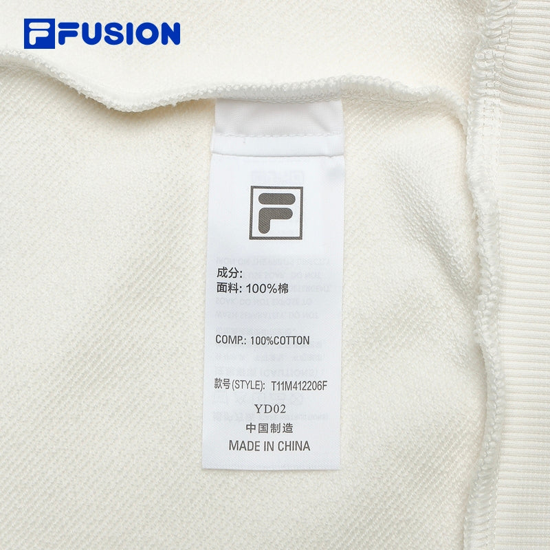 FILA FUSION  INLINE CULTURE Men's Pullover Sweater in White