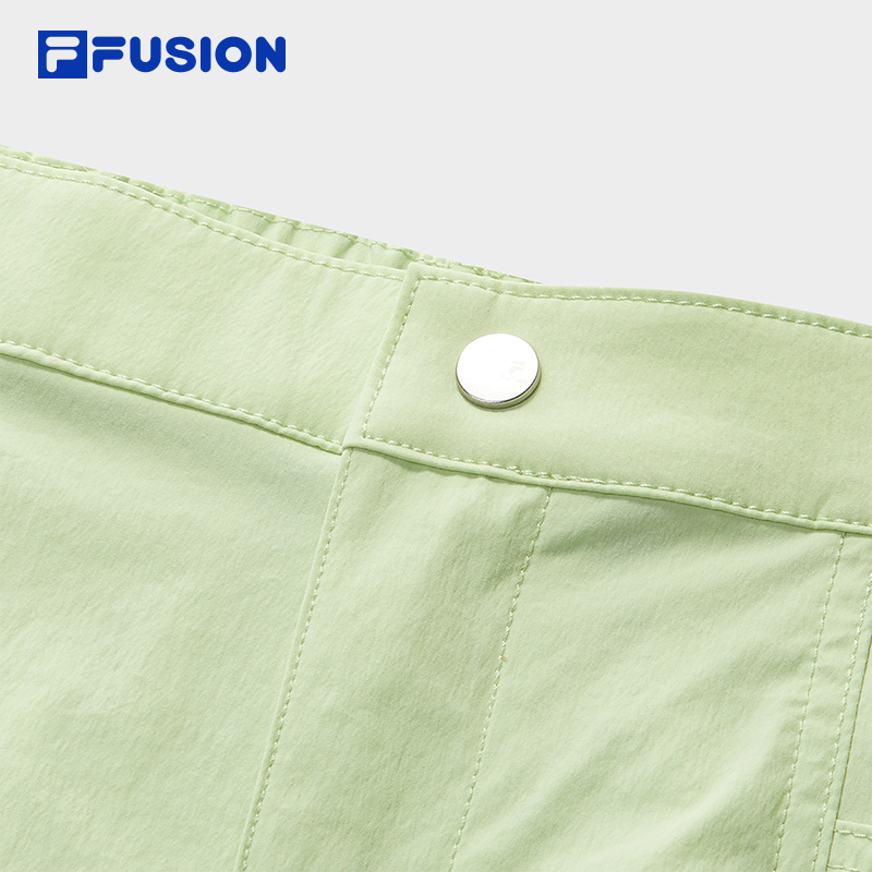 FILA FUSION  WORKWEAR METRO PORTAL Women Woven Pants (Black / Light Green)