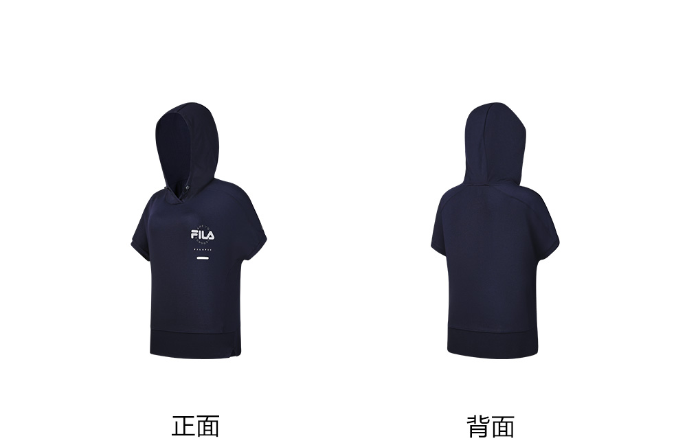 FILA CORE ATHLETICS FITNESS Women Short Sleeve T-shirt (Ash / Navy / White)