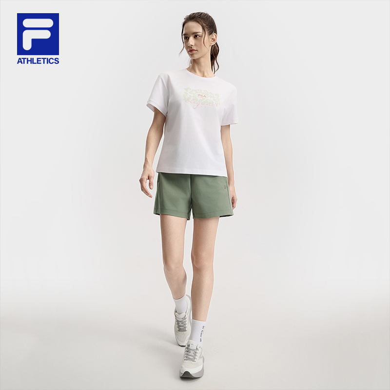 FILA CORE ATHLETICS FILA-FIT WOMEN Women Knitted Shorts (Black / Olive Green)