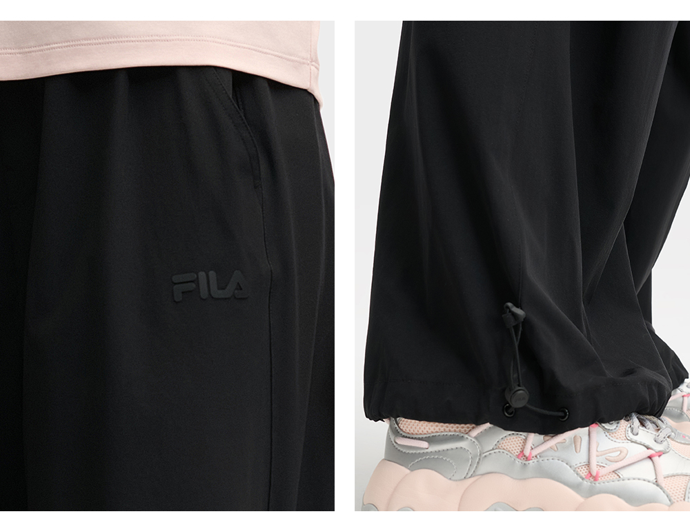 FILA CORE LIFESTYLE ORIGINALE DREAMS ON THE COURT Women Woven Pants (Black)