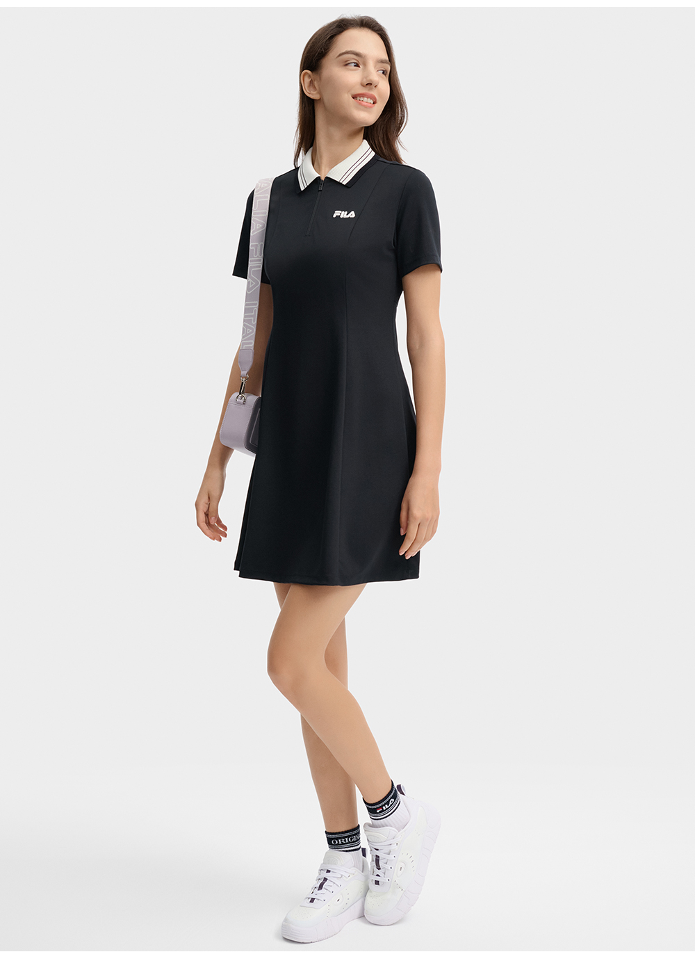FILA CORE LIFESTYLE HERITAGE Women Dress (Black)