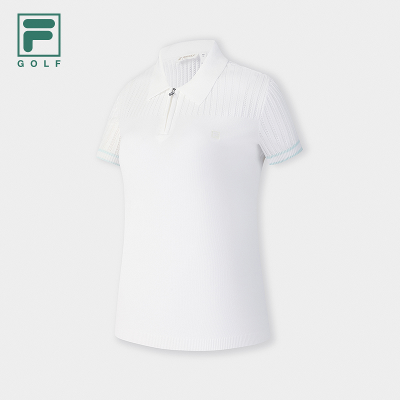 FILA CORE ATHLETICS GOLF Women Knit Sweater (Black / White)